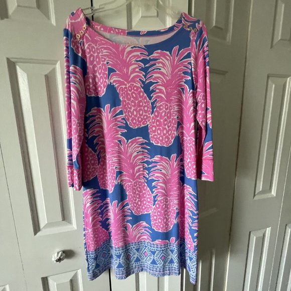 Lilly Pulitzer Sophie Dress L Blue Haven - Picture 2 of 4